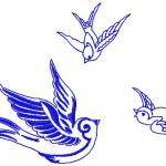 More information about "Birds free embroidery design"