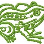 More information about "Frog free embroidery design 2"