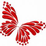 More information about "Butterfly free embroidery design 9"