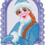 More information about "Snow Maiden free embroidery design"