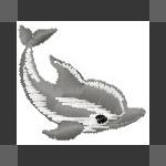 More information about "Dolphin free embroidery design 2"