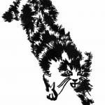 More information about "Walking cat free embroidery design"