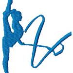 More information about "Gymnast free embroidery design"