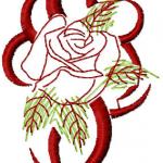 More information about "Tribal rose free embroidery design"