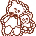 More information about "Teddy Bear lace free embroidery design"