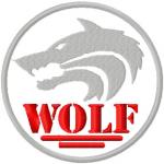 More information about "Wolf badge free embroidery design"