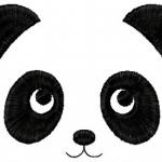 More information about "Panda face free embroidery"