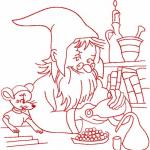 More information about "Dwarf and mouse free embroidery design 2"