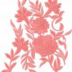 More information about "Rose decoration free embroidery design 32"