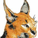 More information about "Lynx photo stitch free embroidery"