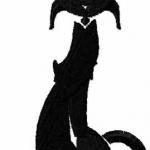 More information about "Black cat free embroidery design 11"