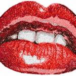 More information about "Lips photo stitch free embroidery design"