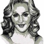 More information about "Madonna free photo stitch embroidery design 2"