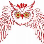 More information about "Owl applique free embroidery design"