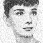 More information about "Audrey Hepburn photo stitch free embroidery design"