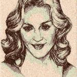 More information about "Madonna free photo stitch embroidery design"