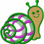 More information about "Snail applique free embroidery design2"