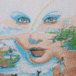 More information about "Rainbow woman photo stitch free embroidery design"