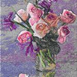 More information about "Bouquet in vase photo stitch free embroidery design"