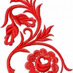 More information about "Red swirl free embroidery design"