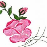 More information about "Rose free embroidery design 26"