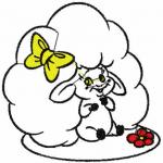 More information about "Funny sheep free embroidery design"