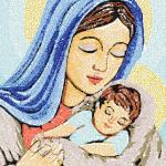 More information about "Christ and Mary photo stitch free embroidery design"