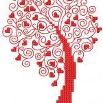 More information about "Love tree free embroidery design"