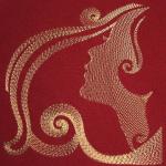 More information about "Woman's face free embroidery 2"
