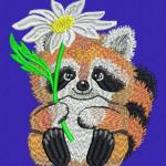 More information about "Raccoon free embroidery"