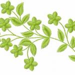 More information about "Green branch free embroidery design"