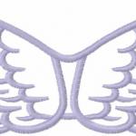 More information about "Blue wings free embroidery design"