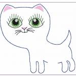 More information about "Kitten applique free embroidery design"