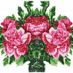 More information about "Peony photo stitch free embroidery design"
