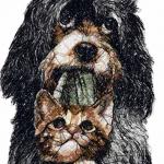 More information about "Friends photo stitch free embroidery design"