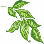 More information about "Leaves free embroidery design"
