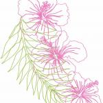 More information about "Pink air flower free embroidery design"
