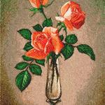 More information about "Rose in vase photo stitch free embroidery design"
