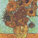 More information about "Sunflowers in vase photo stitch free embroidery design 5"