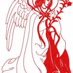 More information about "Angel free embroidery design 2"