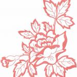More information about "Rose pink free embroidery design 33"