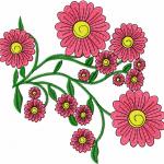 More information about "Flowers free embroidery design 101"