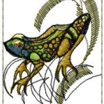 More information about "Frog free embroidery design"