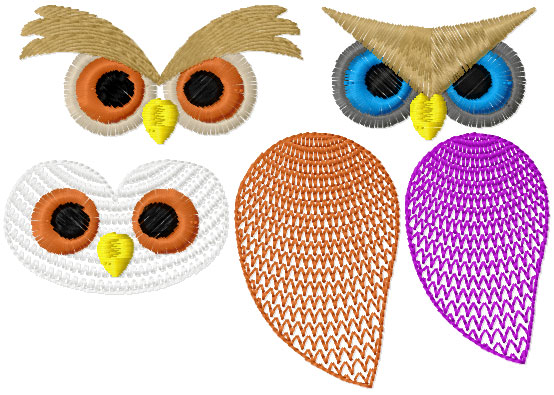 Owls free embroidery design
