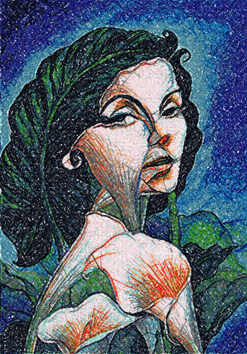 Flower girl photo stitch free embroidery design