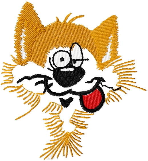 Add a Touch of Whimsy with the Strange Cat Free Embroidery Design