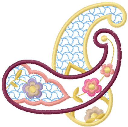 Decoration free embroidery design 76