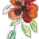More information about "Flower cross stitch free embroidery design 23"