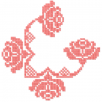 More information about "Rose decoration free embroidery design 15"