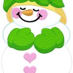 More information about "Snowman free embroidery design 3"